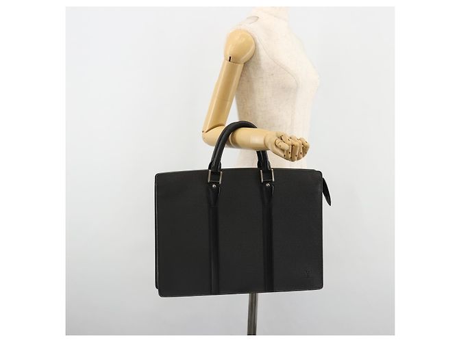 LOUIS VUITTON Taiga Porte Documents Rozan Bag Ardoise M30052 LV Auth ka4757 Grigio - vista 24