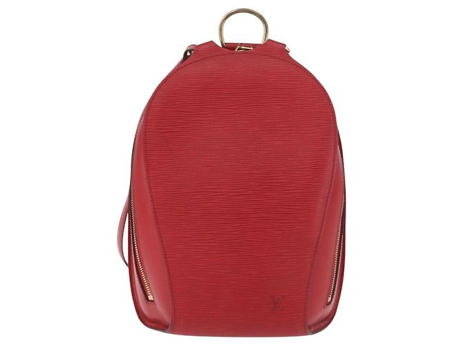 Zaino LOUIS VUITTON Epi Mabillon Rosso Castilian M52237 LV Auth 187537 - vista 13