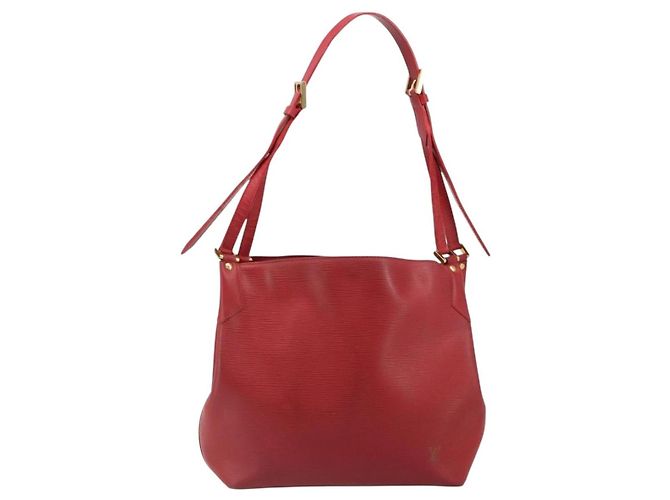 Borsa a Spalla LOUIS VUITTON Epi Mandala MM Rosso M5889E LV Auth 185529 - vista 13
