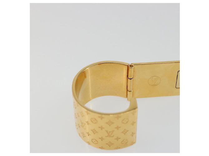 LOUIS VUITTON Anello per Sciarpa Monogram Nanogram Tonalità Oro M00226 Auth 186230A Monogramma - vista 10
