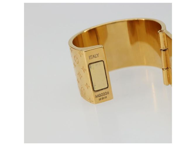 LOUIS VUITTON Anello per Sciarpa Monogram Nanogram Tonalità Oro M00226 Auth 186230A Monogramma - vista 11
