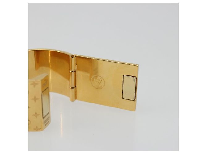 LOUIS VUITTON Anello per Sciarpa Monogram Nanogram Tonalità Oro M00226 Auth 186230A Monogramma - vista 7
