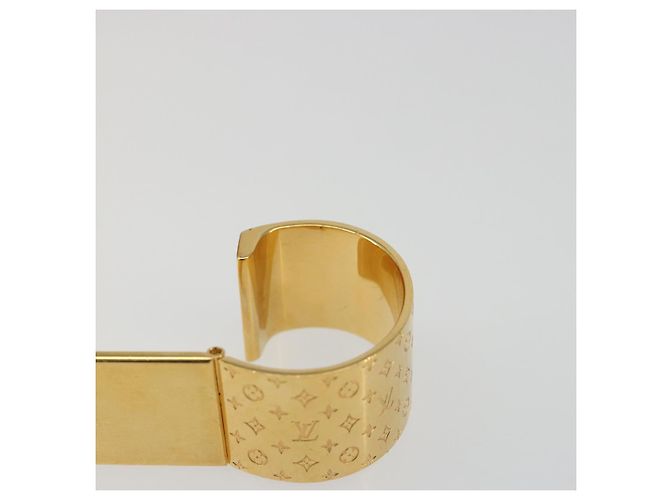 LOUIS VUITTON Anello per Sciarpa Monogram Nanogram Tonalità Oro M00226 Auth 186230A Monogramma - vista 8