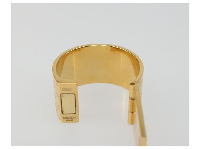 LOUIS VUITTON Anello per Sciarpa Monogram Nanogram Tonalità Oro M00226 Auth 186230A Monogramma - vista 9