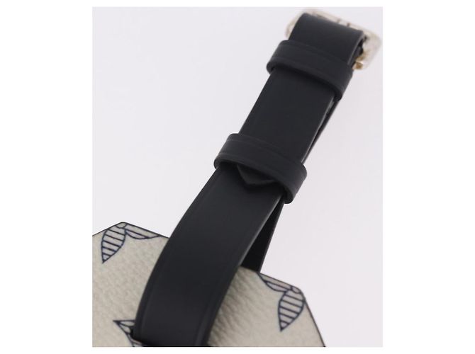 LOUIS VUITTON Savanna Chapman Brothers Porto Address Tag M54139 Auth 185779M Bianco - vista 7