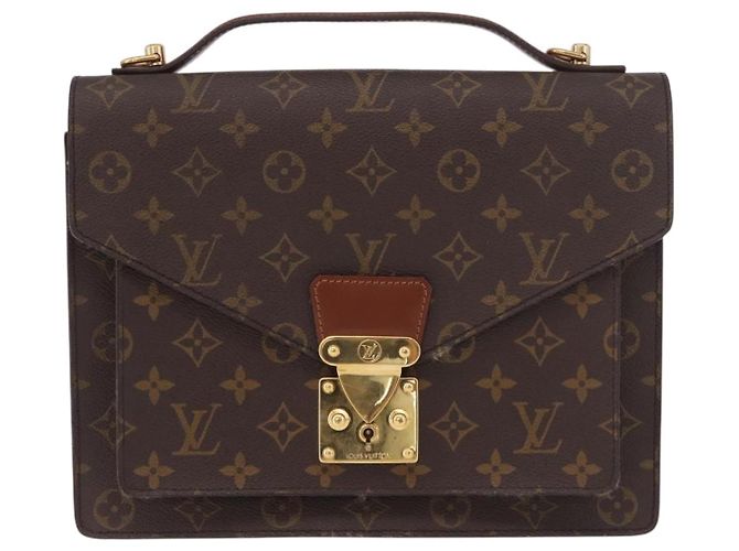 LOUIS VUITTON Borsa Monogram Monceau 28 M51185 LV Auth 187221 Monogramma - vista 13