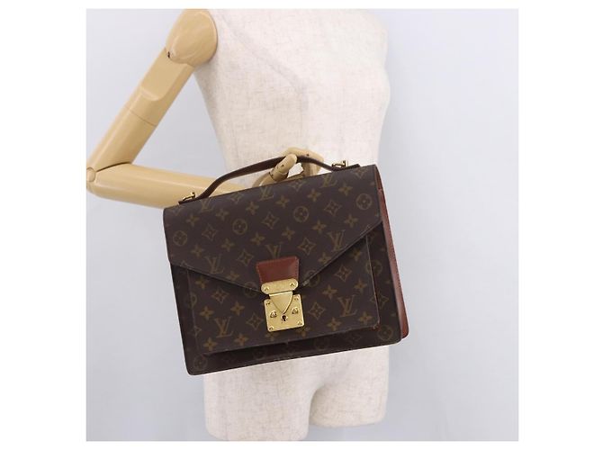 LOUIS VUITTON Borsa Monogram Monceau 28 M51185 LV Auth 187221 Monogramma - vista 25
