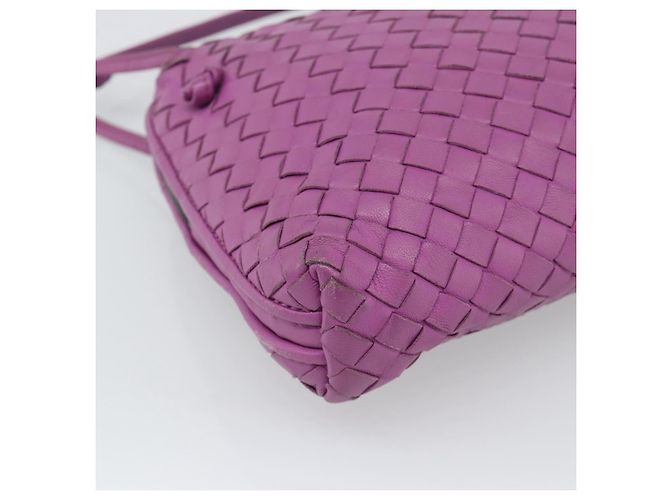 Borsa a Spalla BOTTEGA VENETA INTRECCIATO in Pelle Viola Auth 187568A Porpora - vista 12