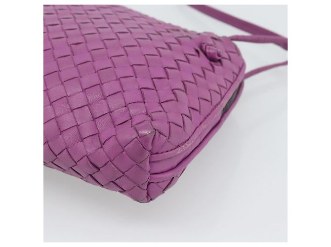 Borsa a Spalla BOTTEGA VENETA INTRECCIATO in Pelle Viola Auth 187568A Porpora - vista 13
