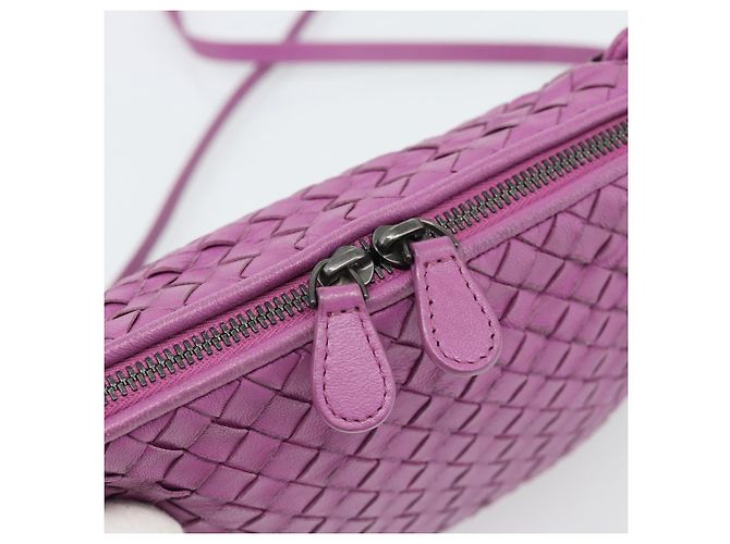 Borsa a Spalla BOTTEGA VENETA INTRECCIATO in Pelle Viola Auth 187568A Porpora - vista 15