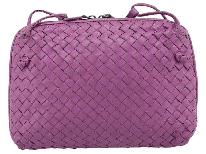 Borsa a Spalla BOTTEGA VENETA INTRECCIATO in Pelle Viola Auth 187568A Porpora - vista 2