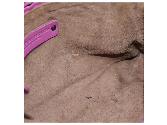 Borsa a Spalla BOTTEGA VENETA INTRECCIATO in Pelle Viola Auth 187568A Porpora - vista 21