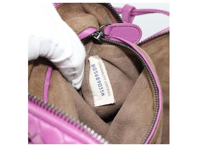 Borsa a Spalla BOTTEGA VENETA INTRECCIATO in Pelle Viola Auth 187568A Porpora - vista 23