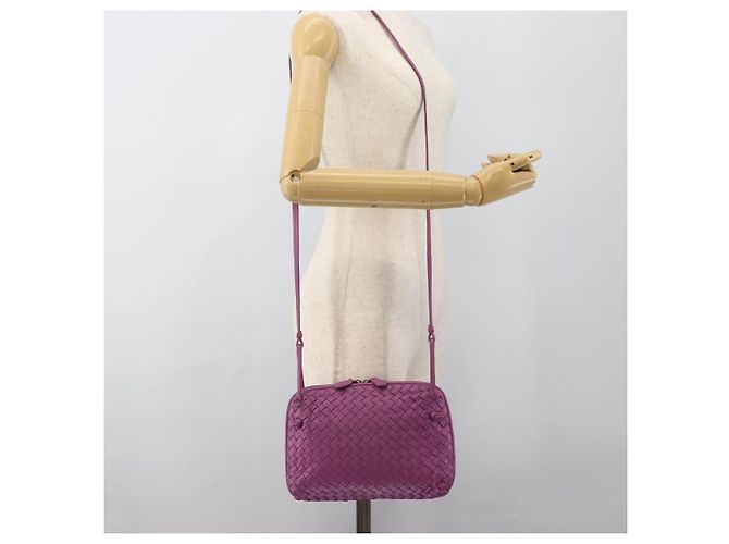 Borsa a Spalla BOTTEGA VENETA INTRECCIATO in Pelle Viola Auth 187568A Porpora - vista 24