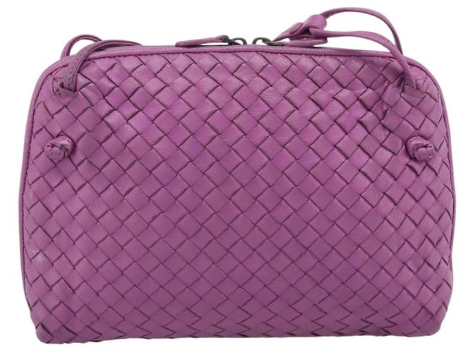 Borsa a Spalla BOTTEGA VENETA INTRECCIATO in Pelle Viola Auth 187568A Porpora - vista 3