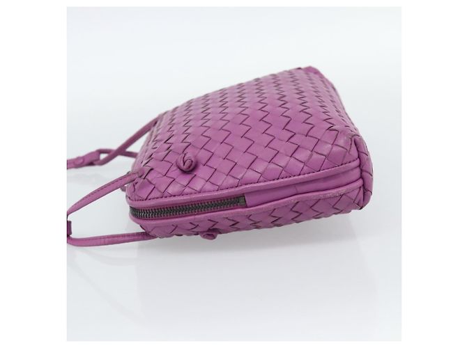 Borsa a Spalla BOTTEGA VENETA INTRECCIATO in Pelle Viola Auth 187568A Porpora - vista 4