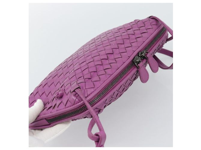 Borsa a Spalla BOTTEGA VENETA INTRECCIATO in Pelle Viola Auth 187568A Porpora - vista 6