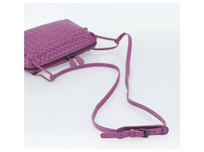 Borsa a Spalla BOTTEGA VENETA INTRECCIATO in Pelle Viola Auth 187568A Porpora - vista 7