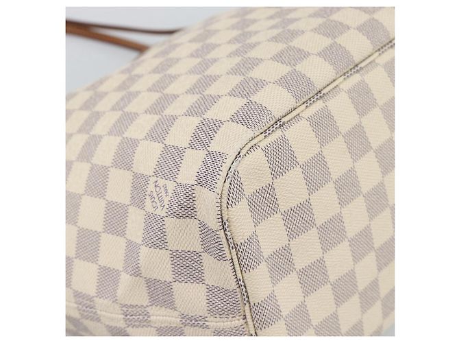 LOUIS VUITTON Damier Azur Neverfull MM Tote Bag N41605 LV Auth ka4805 - vista 14