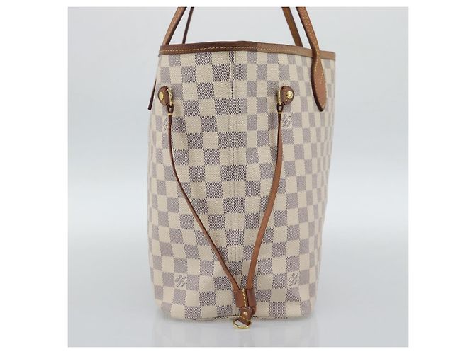 LOUIS VUITTON Damier Azur Neverfull MM Tote Bag N41605 LV Auth ka4805 - vista 3