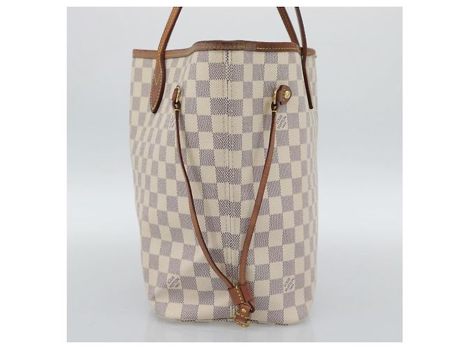 LOUIS VUITTON Damier Azur Neverfull MM Tote Bag N41605 LV Auth ka4805 - vista 4