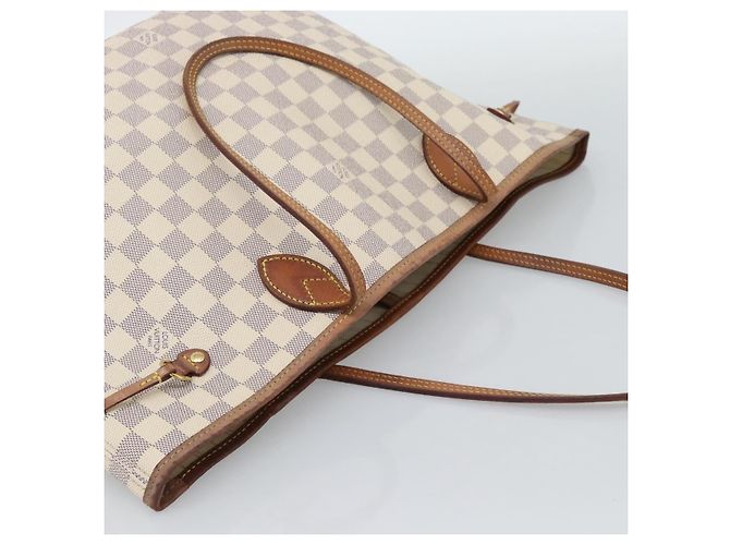 LOUIS VUITTON Damier Azur Neverfull MM Tote Bag N41605 LV Auth ka4805 - vista 6
