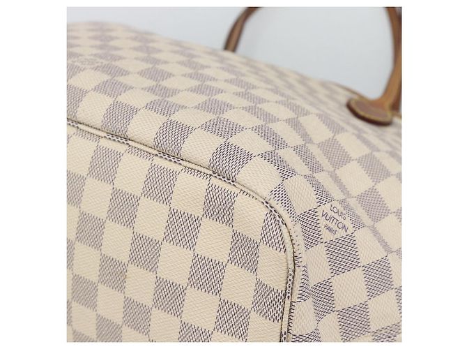 LOUIS VUITTON Damier Azur Neverfull MM Tote Bag N41605 LV Auth ka4805 - vista 9