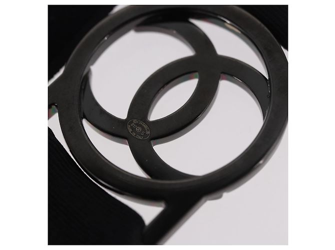 Collana CHANEL Cat Robot in metallo Nero CC Auth 185784M - vista 16