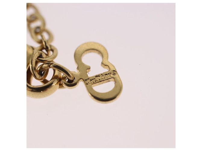 Collana rotonda con logo CD Christian Dior in metallo Oro Auth SW2396 D'oro - vista 15
