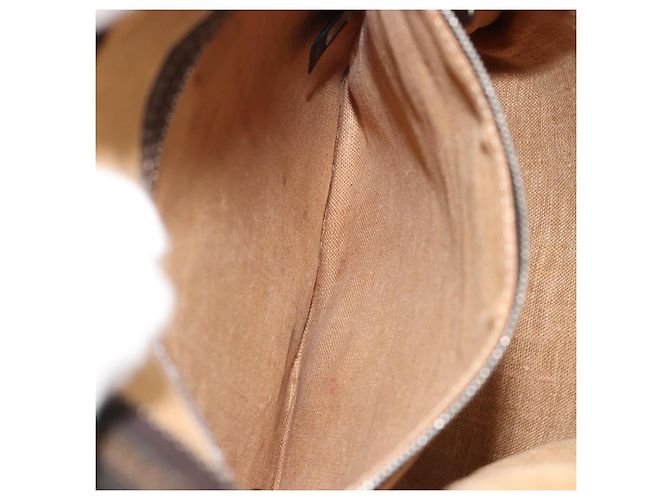 Bolso de Hombro FENDI Zucca Canvas Negro Marrón Auth 185685 Castaño - vista 26