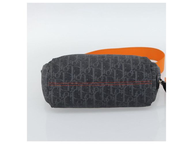 Borsa a tracolla Christian Dior Trotter Canvas Gray Silver Auth 186198V Marrone Argento - vista 9