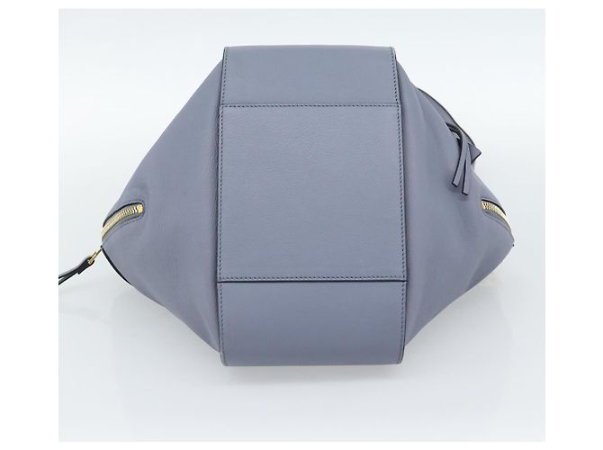 Borsa a mano LOEWE Hammock Small in pelle 2way Azzurro chiaro Oro Auth 186188SM D'oro Blu chiaro - vista 5