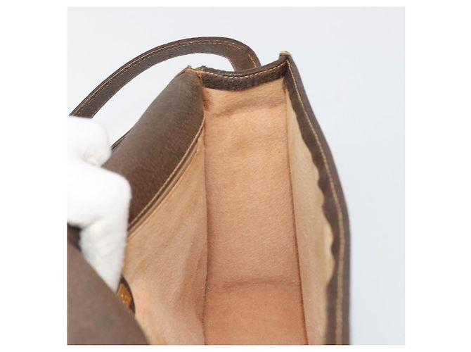 Borsa Gucci GG Supreme Web Sherry Line PVC Beige Oro 001 104 0551 Auth ka4846 D'oro - vista 18