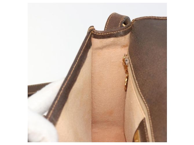 Borsa Gucci GG Supreme Web Sherry Line PVC Beige Oro 001 104 0551 Auth ka4846 D'oro - vista 19