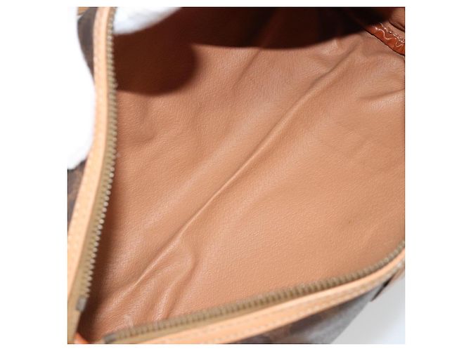 Céline Borsa a Spalla CELINE Macadam Canvas PVC Pelle Marrone Oro Auth 185605A D'oro - vista 17