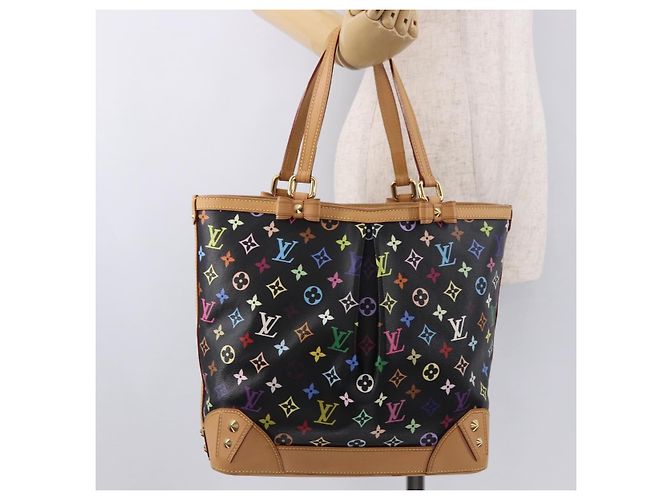 Borsa Tote LOUIS VUITTON Multicolor Shirley MM Nera M93213 LV Auth 186256SAV Nero - vista 24