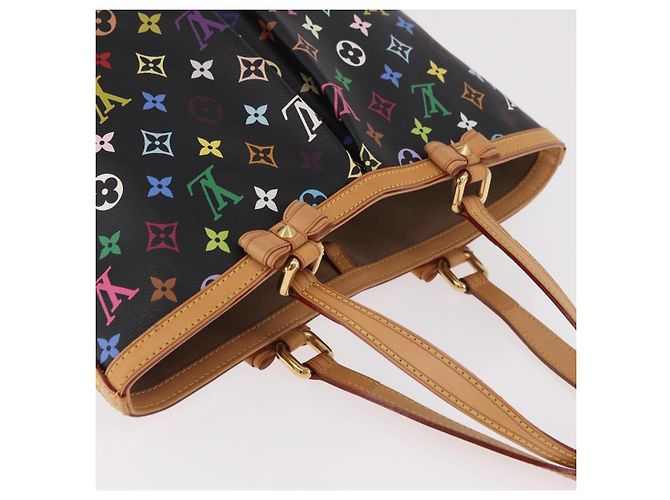 Borsa Tote LOUIS VUITTON Multicolor Shirley MM Nera M93213 LV Auth 186256SAV Nero - vista 6