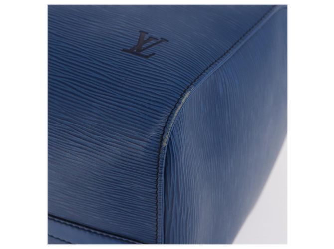 LOUIS VUITTON Epi Keepall 45 Boston Bag Blue M42975 LV Auth 184611 - vista 11