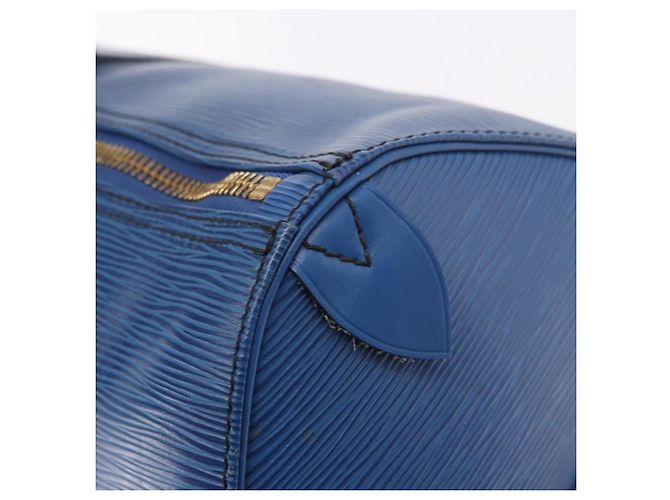 LOUIS VUITTON Epi Keepall 45 Boston Bag Blue M42975 LV Auth 184611 - vista 14