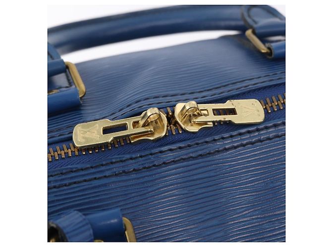 LOUIS VUITTON Epi Keepall 45 Boston Bag Blue M42975 LV Auth 184611 - vista 17