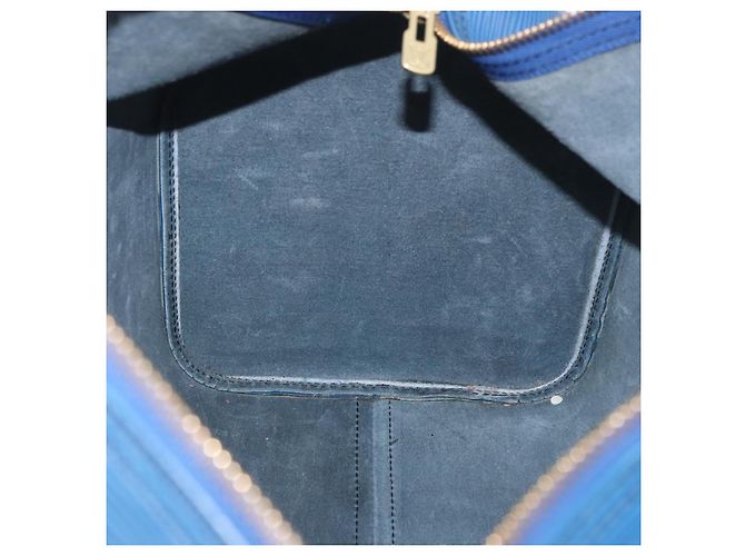 LOUIS VUITTON Epi Keepall 45 Boston Bag Blue M42975 LV Auth 184611 - vista 19