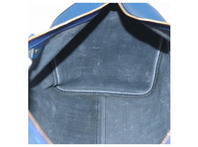 LOUIS VUITTON Epi Keepall 45 Boston Bag Blue M42975 LV Auth 184611 - vista 20