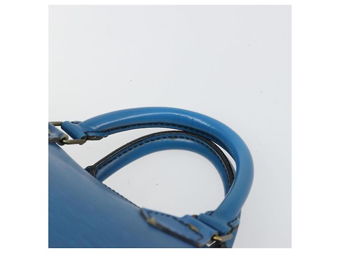 LOUIS VUITTON Epi Speedy 35 Hand Bag Toledo Blue M42995 LV Auth 183445 - vista 8