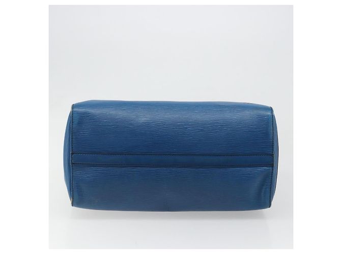 LOUIS VUITTON Epi Speedy 35 Hand Bag Toledo Blue M42995 LV Auth 183445 - vista 9
