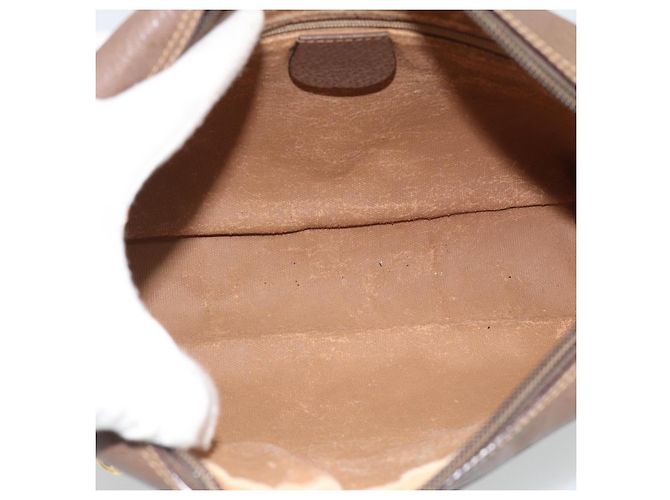 Borsa GUCCI GG Supreme Web Sherry Line PVC Beige Oro 001 113 6472 Auth 187114 D'oro - vista 16