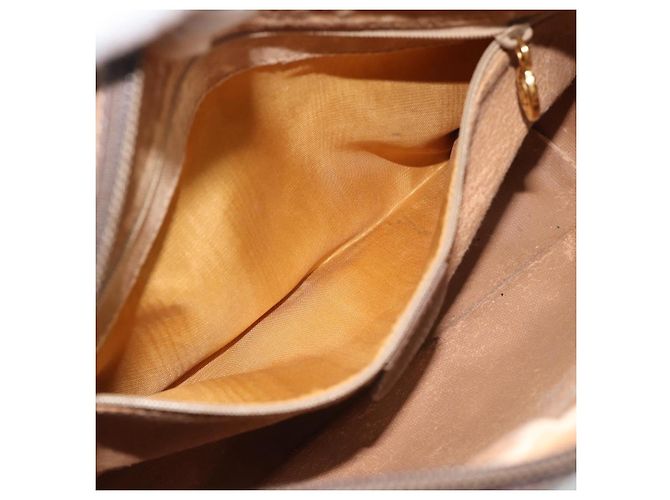 Borsa GUCCI GG Supreme Web Sherry Line PVC Beige Oro 001 113 6472 Auth 187114 D'oro - vista 20