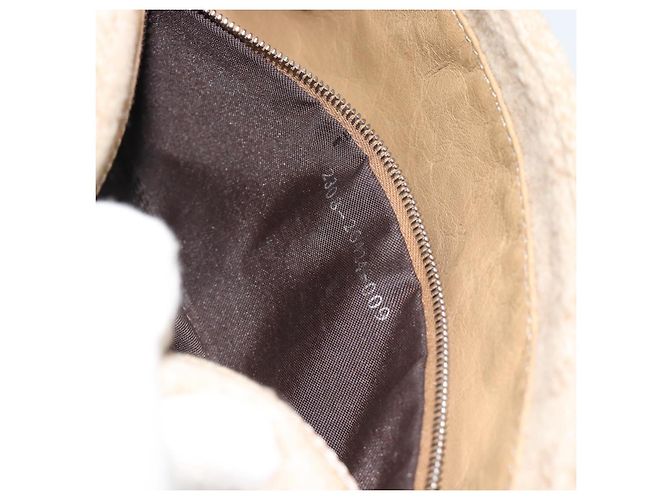 Borsa a Spalla FENDI Mamma Baguette in Tela Zucca Felt Beige Silver Auth 186896SAM Argento - vista 21