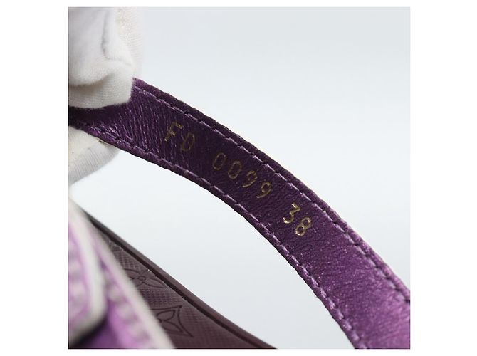 Sandali LOUIS VUITTON Monogram Purple LV Auth 186233M Porpora - vista 10