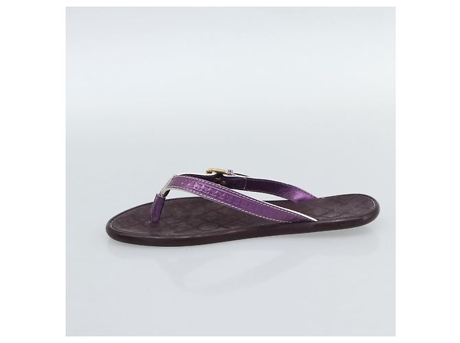 Sandali LOUIS VUITTON Monogram Purple LV Auth 186233M Porpora - vista 11