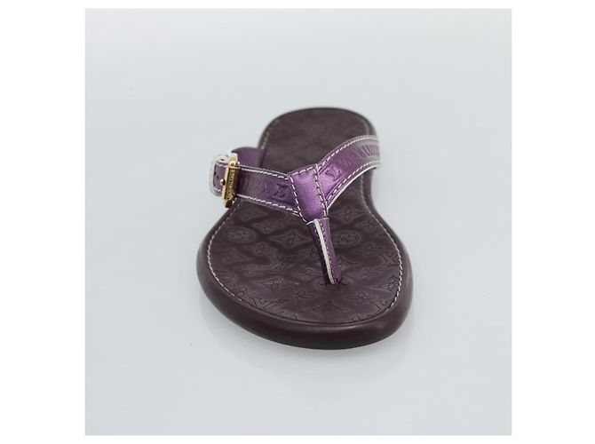 Sandali LOUIS VUITTON Monogram Purple LV Auth 186233M Porpora - vista 13